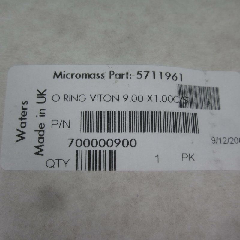Waters O-Ring Viton -- 700000900 -- New
