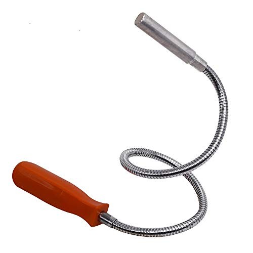 SUPERYO 8LB Flexible Magnetic Pickup Tool Bendable Retrieve Stick Orange