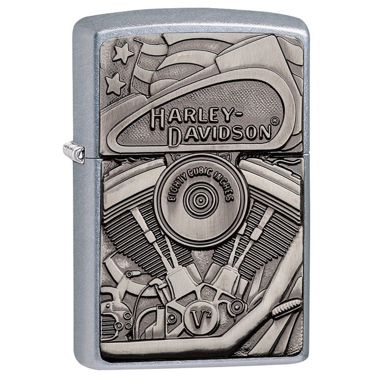 ZIPPO LIGHTER HARLEY DAVIDSON 29266 MOTOR FLAG LIGHTER OFFICIAL LICENSE