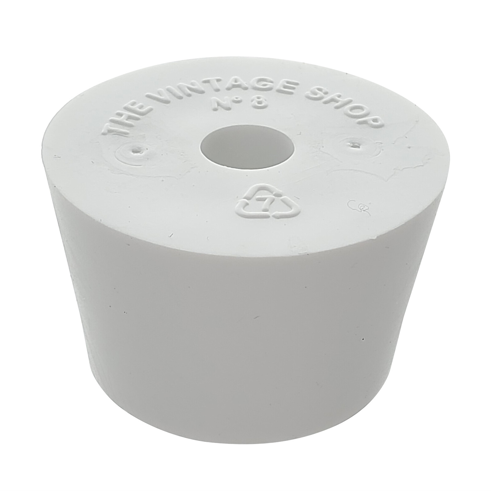 #8 Rubber Stopper with Hole - 4-Pack
