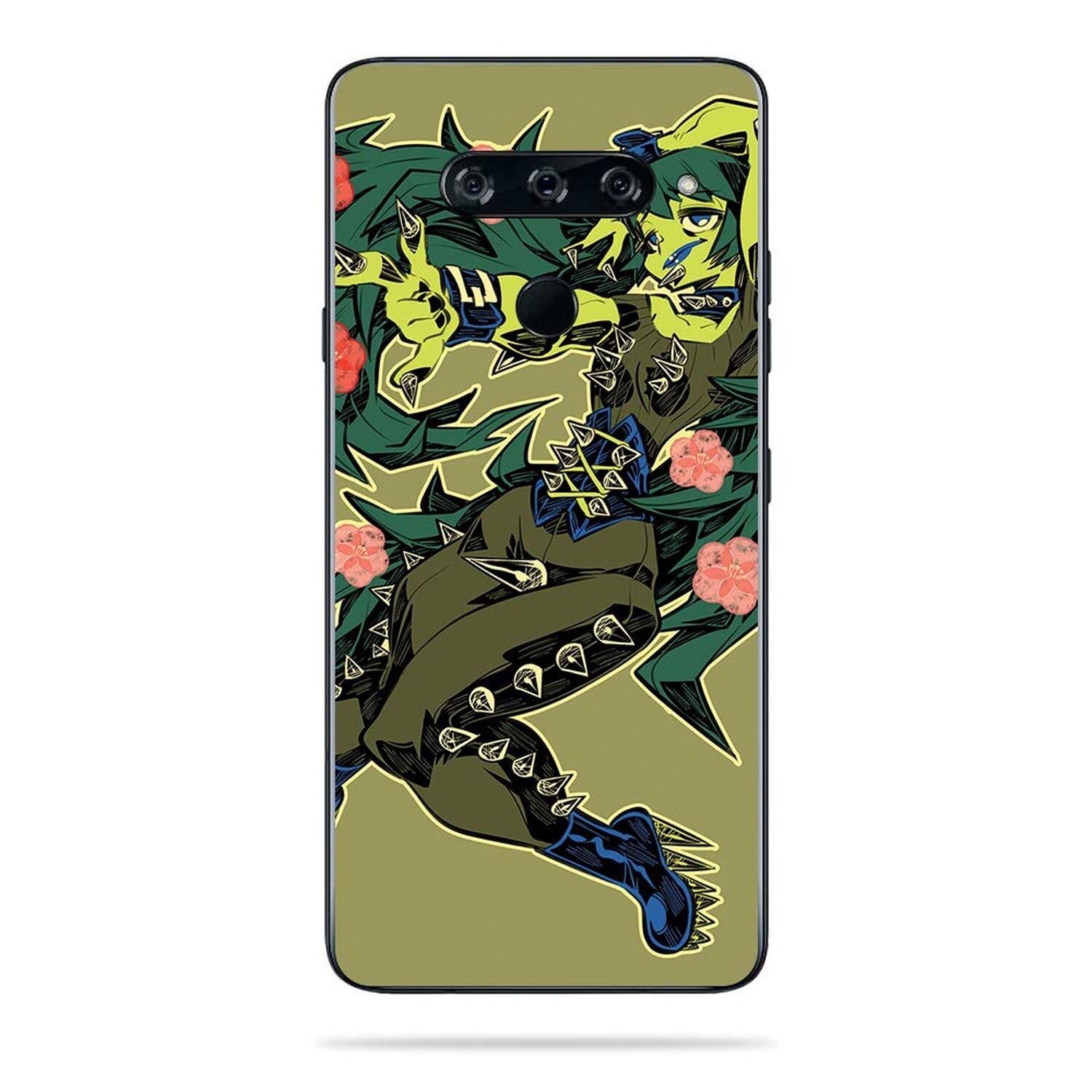 MightySkins Skin Compatible with LG V40 ThinQ - Cactus Girl | Protective, Dur...