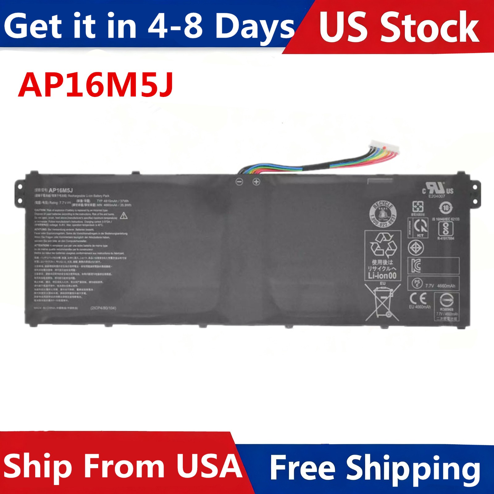 AP16M5J Battery for Acer Aspire 3 A315-21G A315-31 A315-32 A315-51 A315-53 New