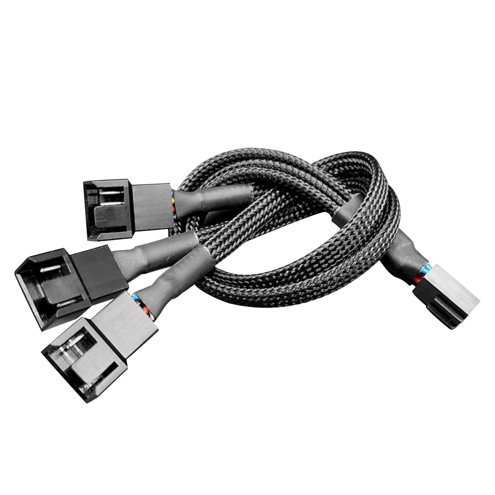 4 Pin 1 to 3 Way Cooling Fan Water Cooling PWM Fan Splitter Adapter Cable Hub