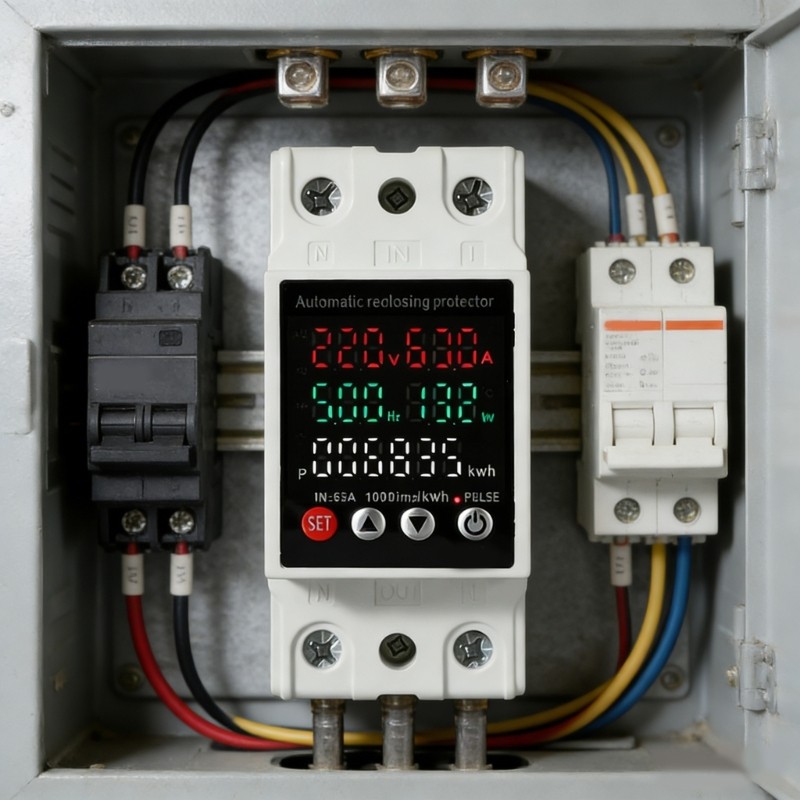 Digital Electricity Meter Over Voltages and Under Voltages Protective Device