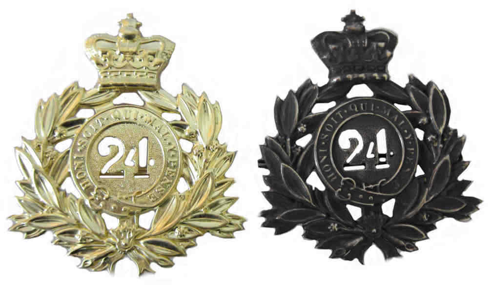 24th Regiment of Foot Badge 2d Warwickshire 1879 ZULU WARS Pith cap Helmet Plate