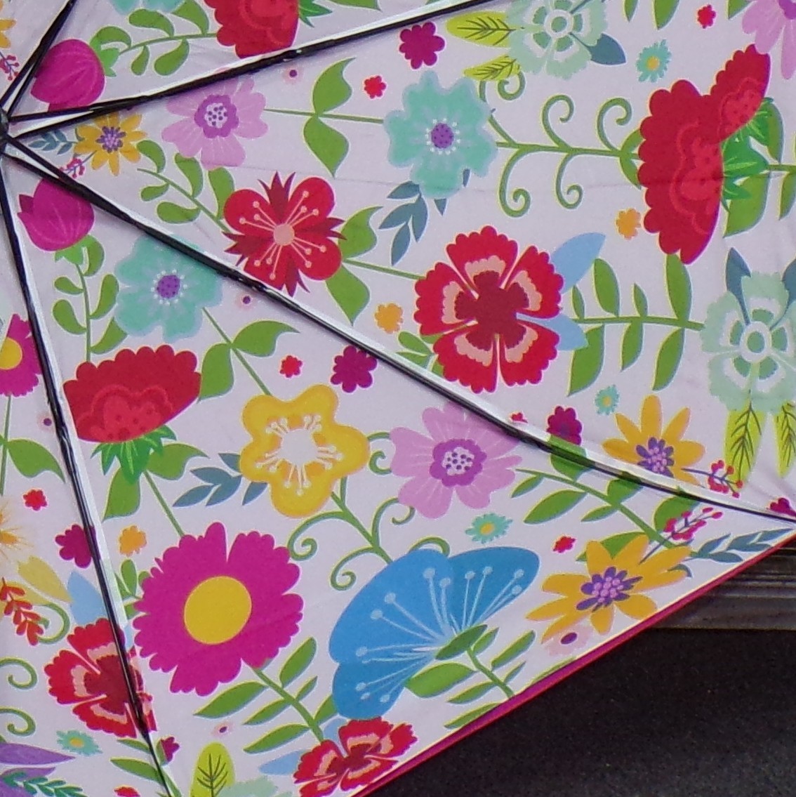 Double Layer Telescoping Handle Umbrella Ganz 35" Diameter x 22" Length