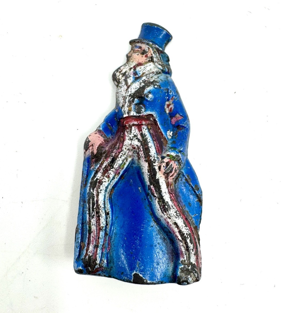 RARE 1920'S METAL FIGURAL UNCLE SAM PATRIOTIC PENCIL SHARPENER