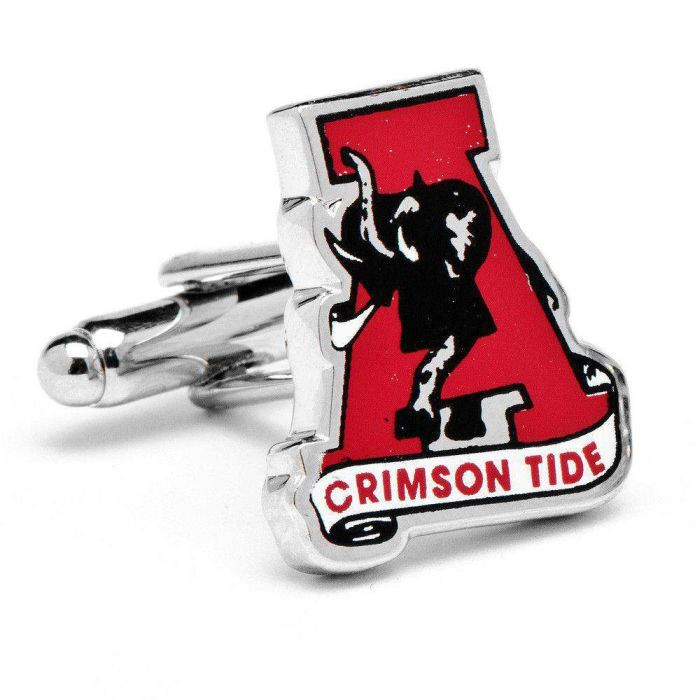 UNIVERSITY OF ALABAMA VINTAGE A LOGO WITH ELEPHANT SET OF CUFFLINKS