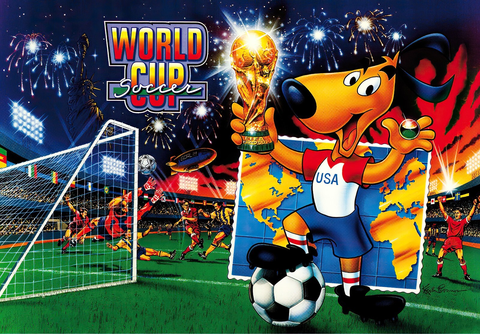 Bally World Cup Soccer WCS Pinball Machine Translite