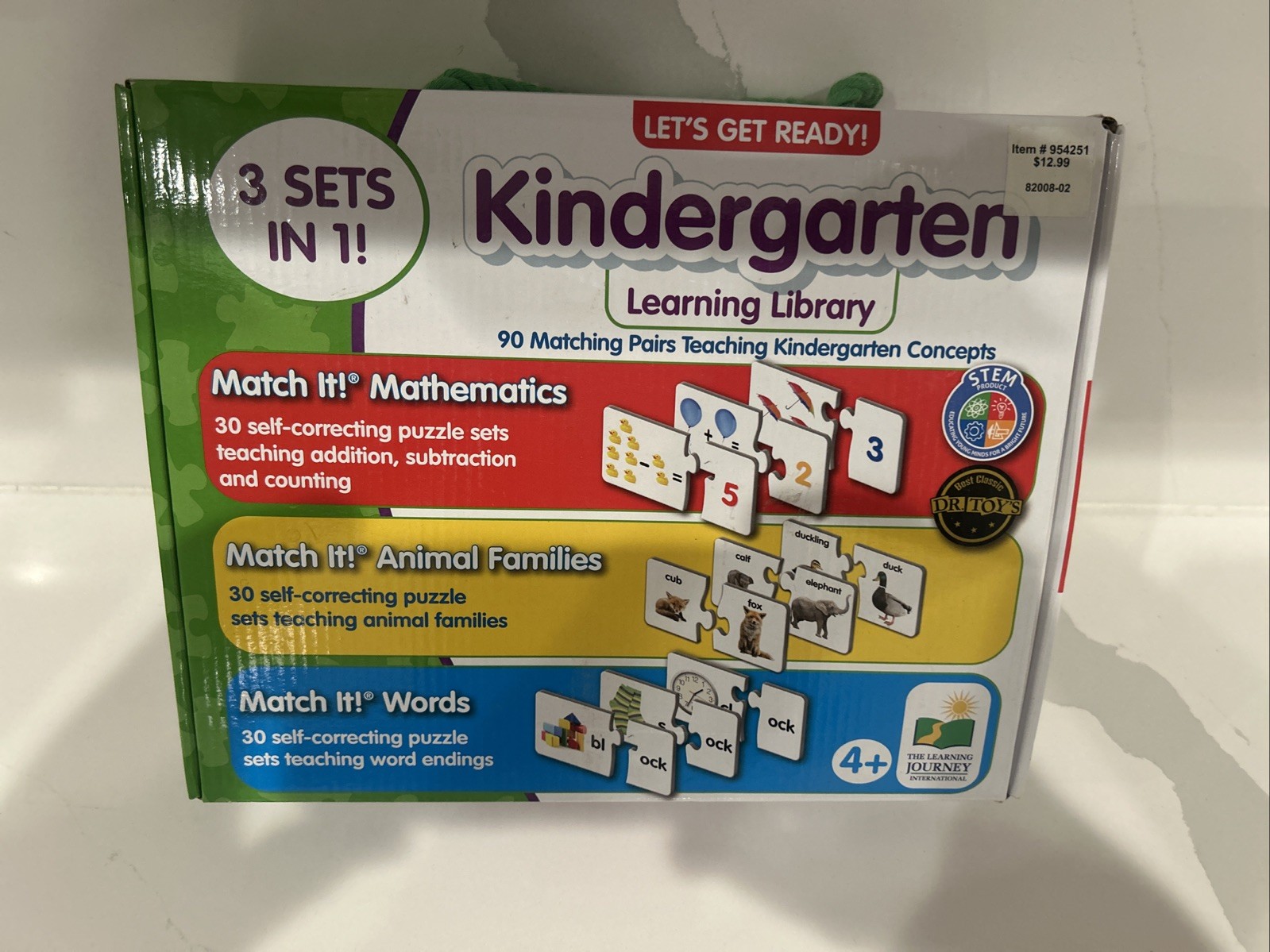 The Kindergarten Learning Library 3 sets in 1 Children Learning Cards, Brand New
