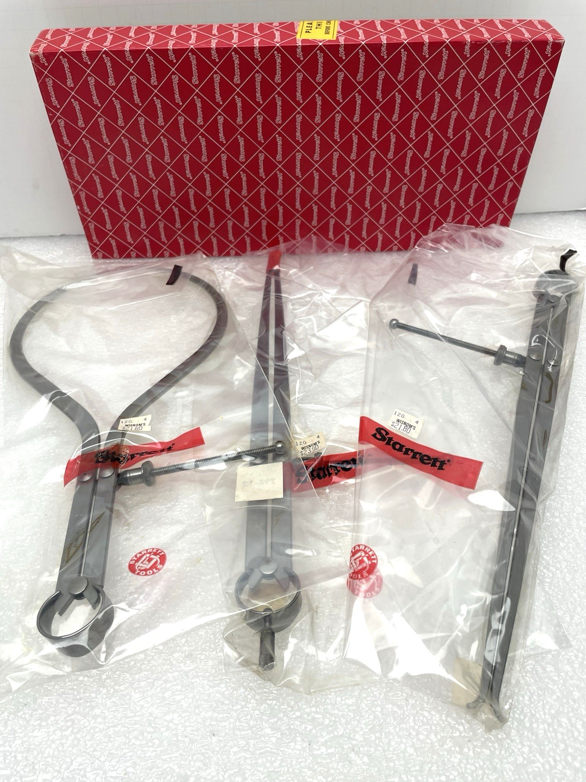 NICE STARRETT SPRING NUT CALIPER DIVIDER LOT 79B-12" 83-12" 73-12"