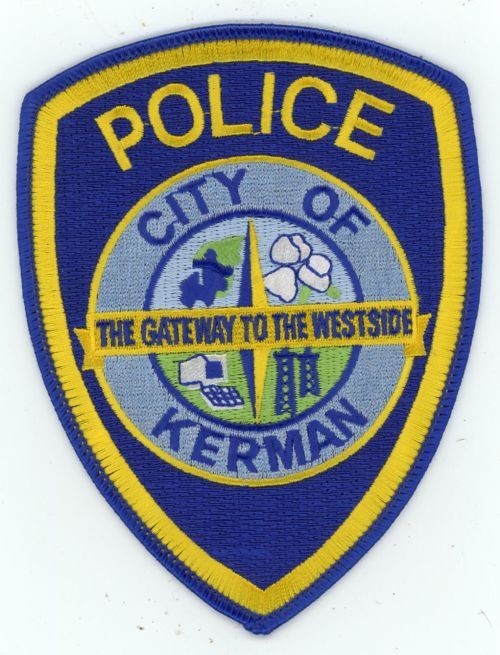 CALIFORNIA CA KERMAN POLICE NICE SHOUDLER PATCH SHERIFF