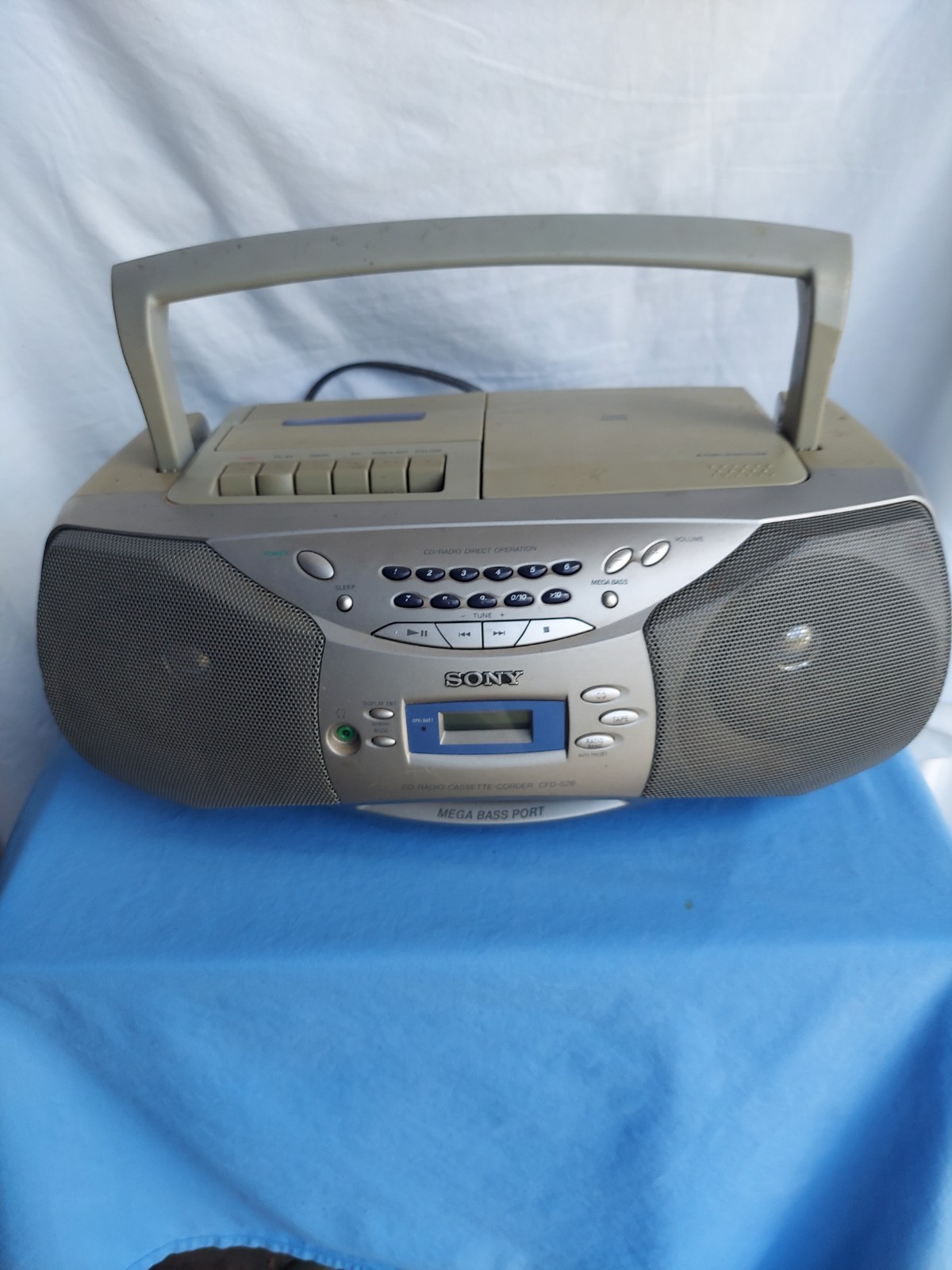 Sony CFD-S26 Jam Box CD Cassette AM/FM Radio Tested