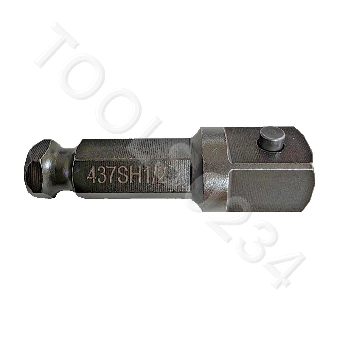 437SH-1/2 7/16 Hex Quick Change x 1/2 Square Impact Socket Adapter Qualtool