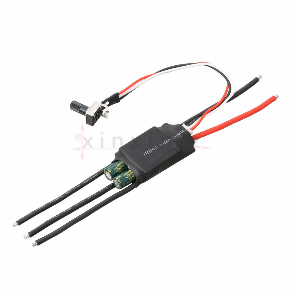 Three-phase DC 7-24V High Speed BLDC Brushless Hallless Drive w/ Potentiometer