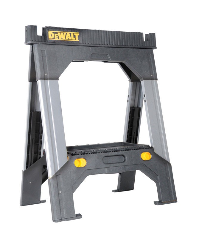DeWalt 32-11/16 in. H X 27-3/16 in. W Adjustable Folding Sawhorse 2500 lb
