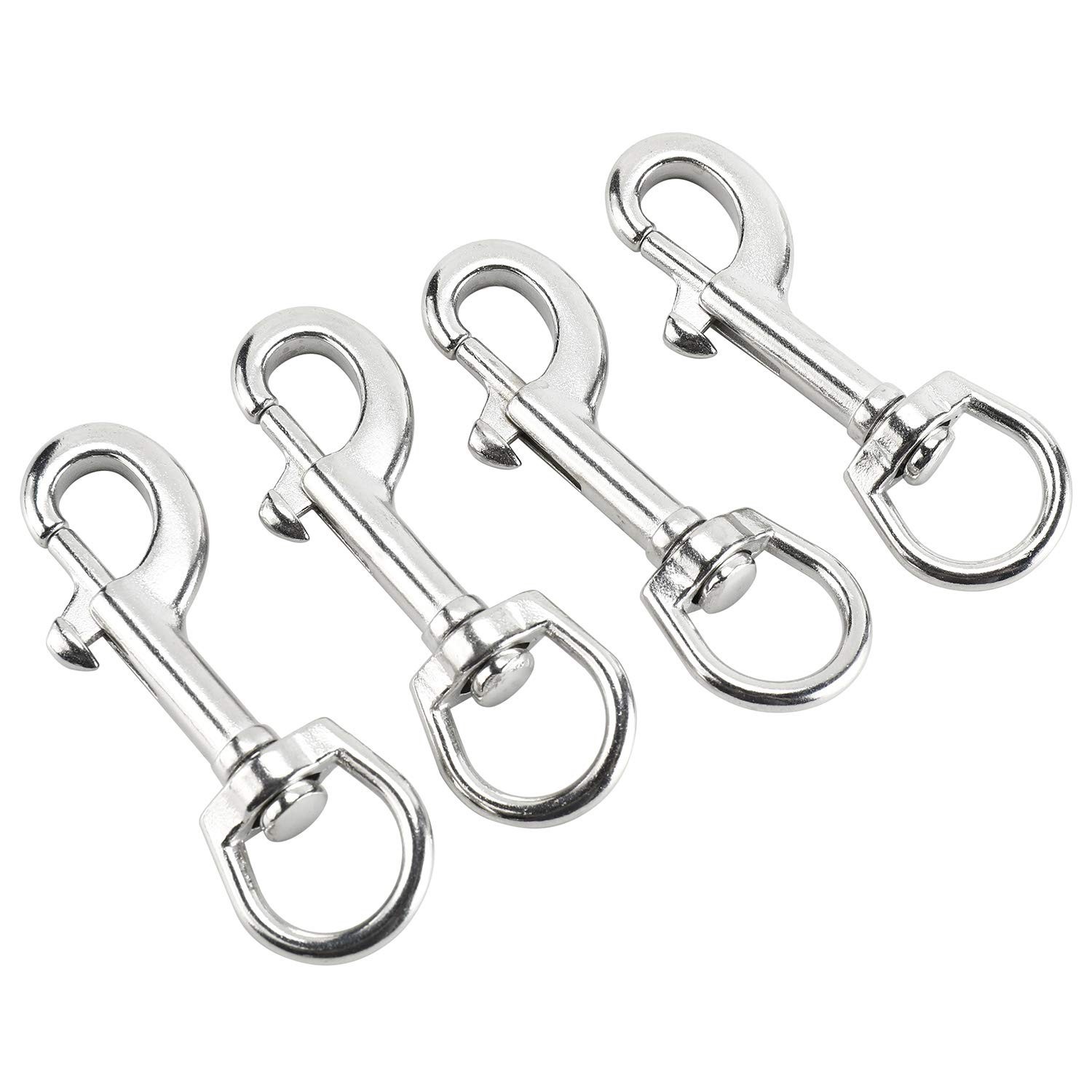Yaegoo 4 Pack 316 Stainless Steel Swivel Eye Bolt Trigger Snap Hooks 3-1/2'' ...