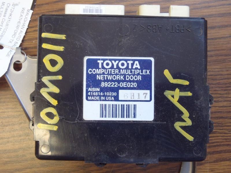 Multiplex Network Door Control Computer Module Fits 2007-2009 Lexus RX350 55144