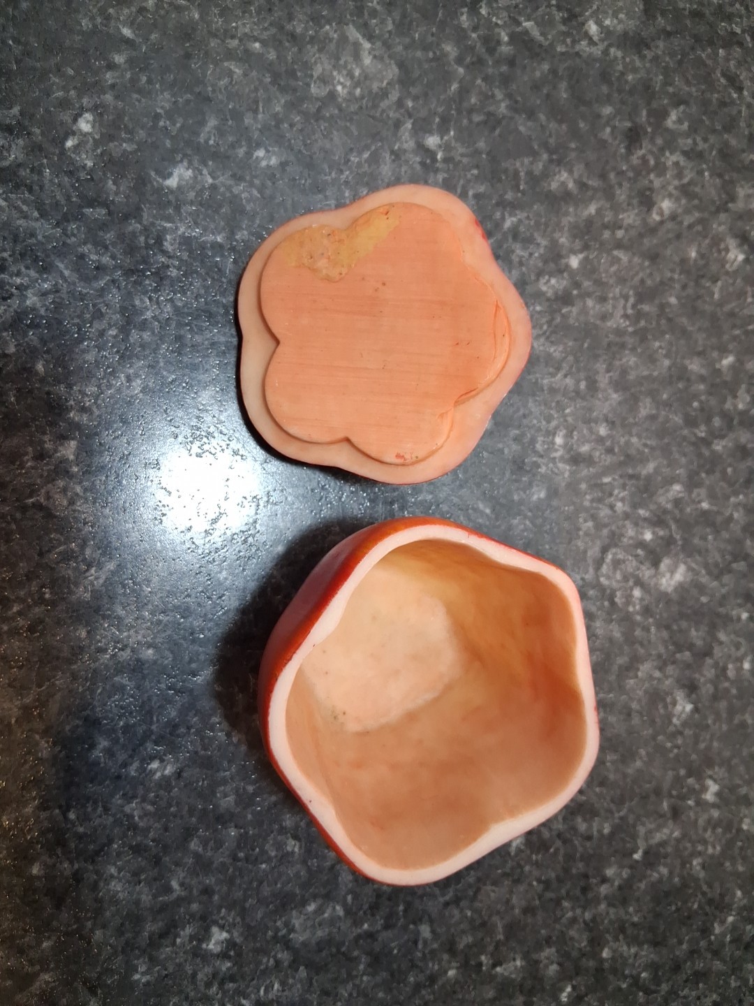 Red Apple Trinket Box 3"