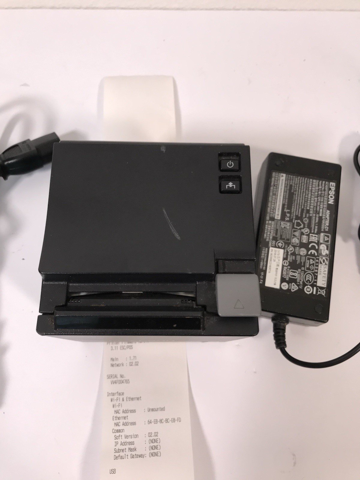 EPSON TM-m10 M332B Thermal POS 2" Receipt Printer with Adapter