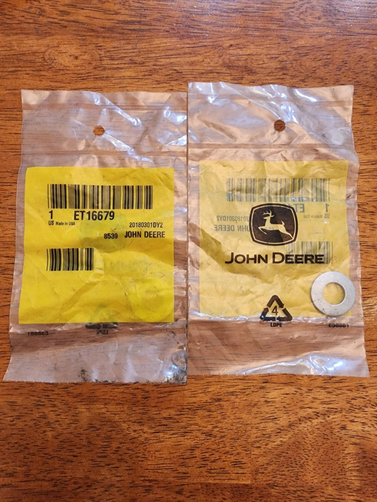 John Deere Spring Washer OEM Part# ET16679