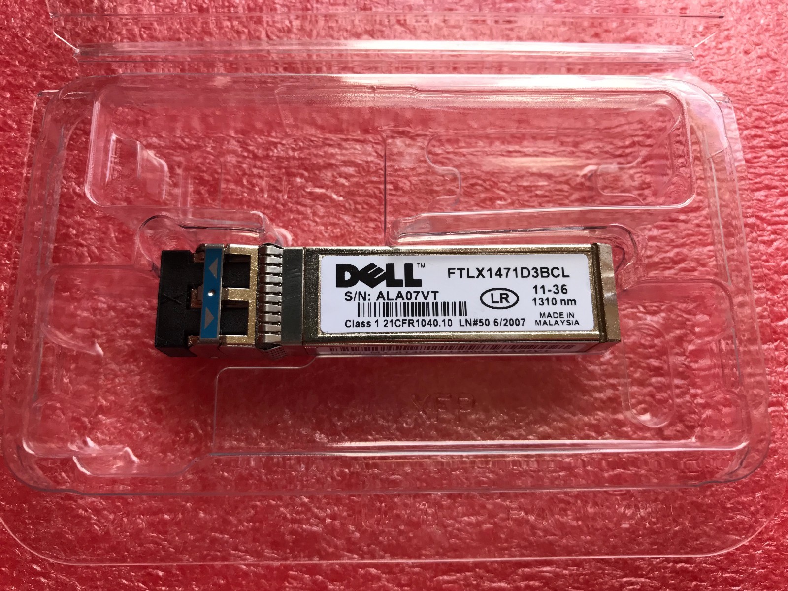 Genuine Dell 330-2404 10GE SFP+ LR 1310nm 10km SMF transceiver w/60days WRTY