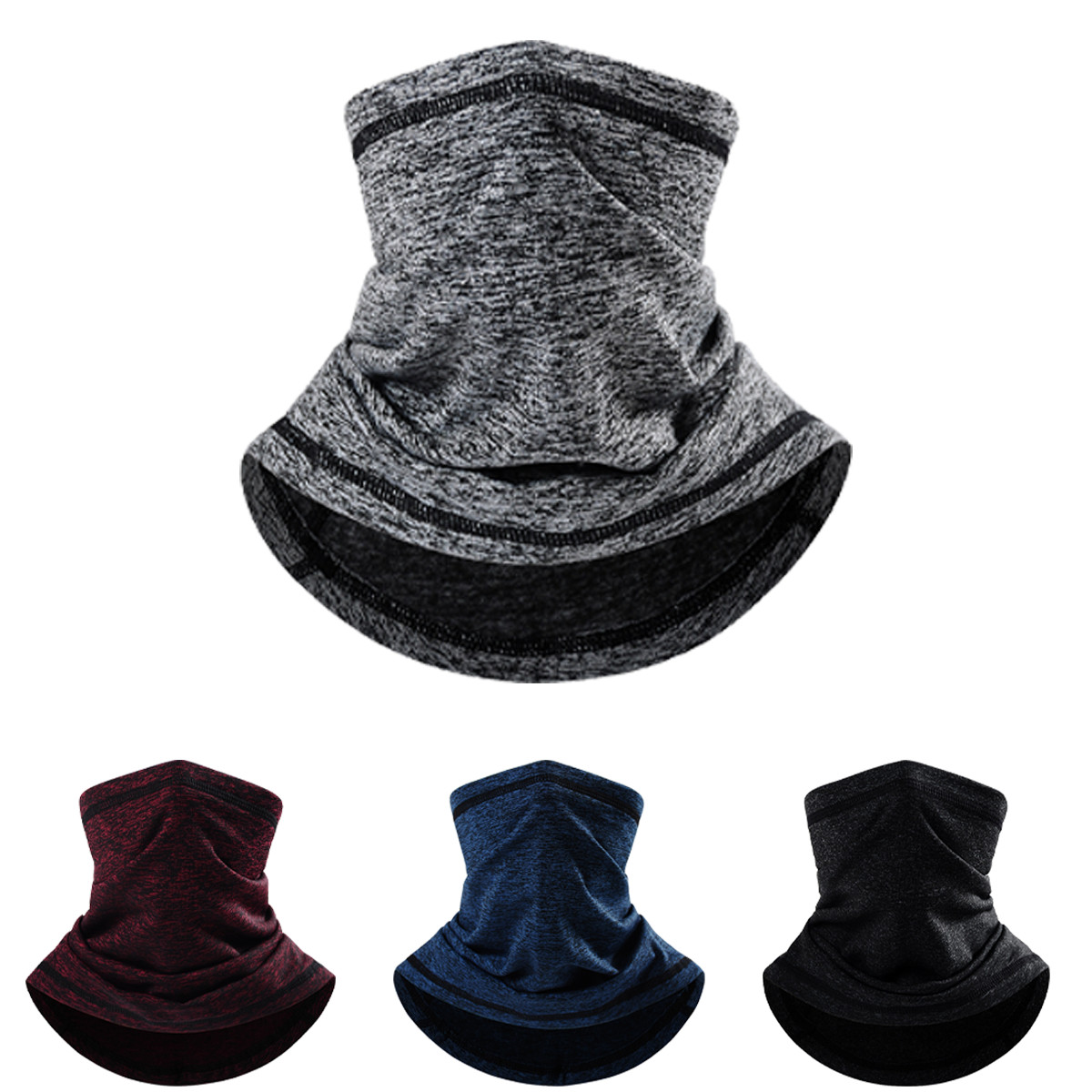 Winter Neck Gaiter Warmer Soft Fleece Face Mask Scarf Adjustable for Cycling