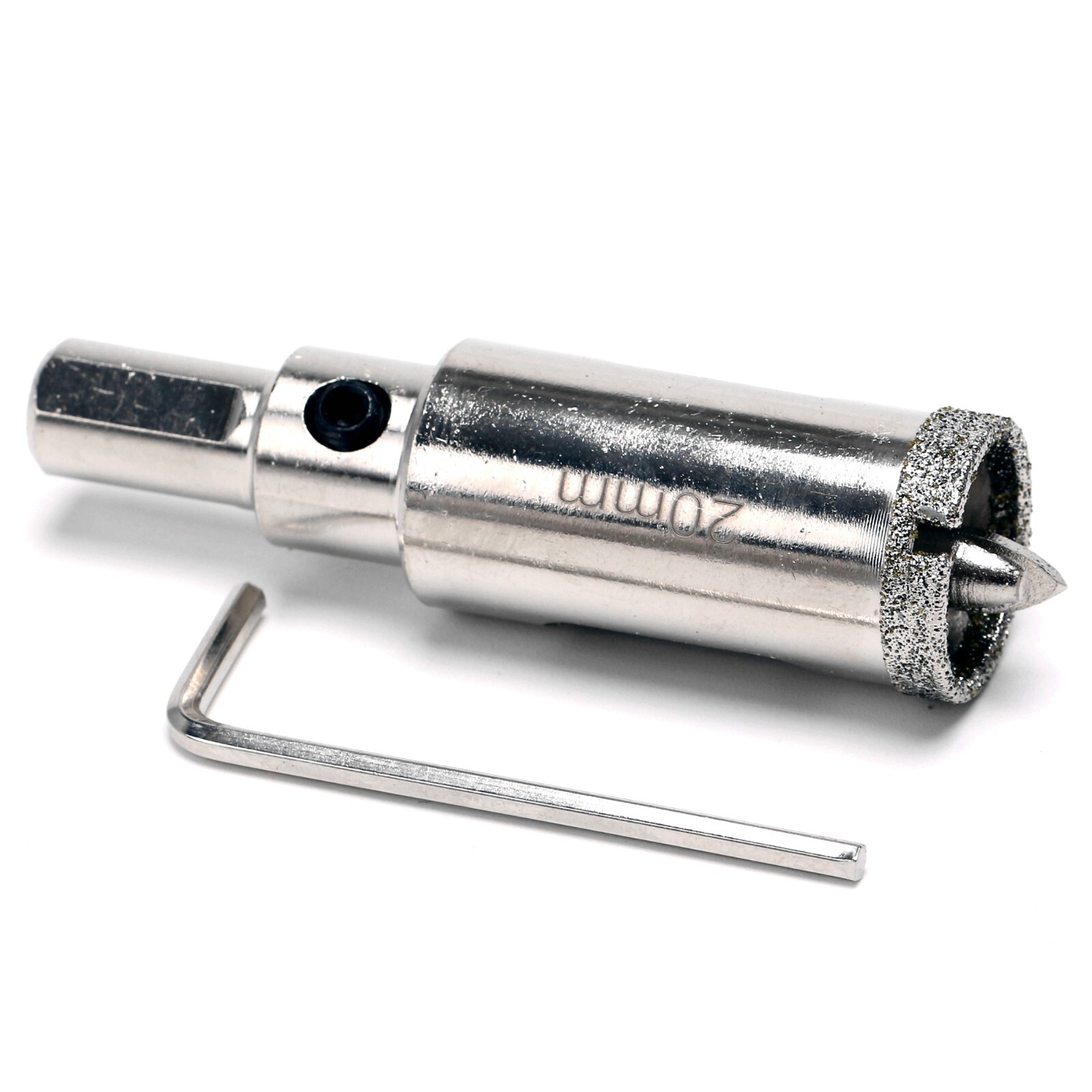 2Pcs 20mm Diamond Hole Saw 3/4" Tile Drill Bits Center Pilot Bit for Stone Glass