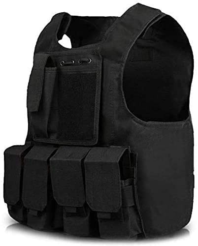 Toyfun Kids Tactical Vest Kit Woodland Camo Combat Assault Waistcoat Army/Mil...