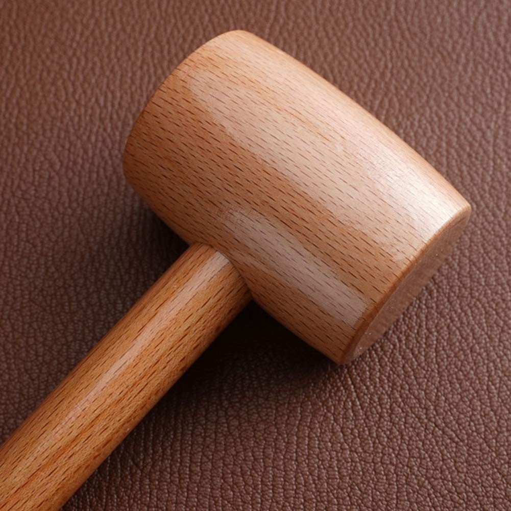 Beech Wood Mallet, High Hardness, Damage-free Striking, Ideal for Woodworking