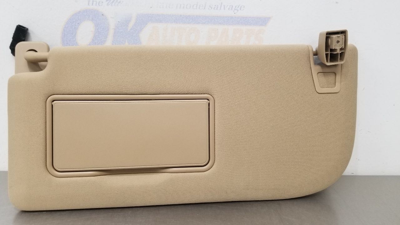 20 FORD F150 CREW CAB SUN VISOR ILLUMINATED GDO LEFT DRIVER TAN