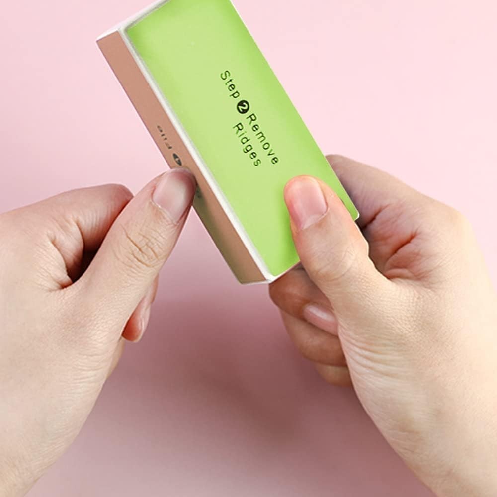 4-Step Buffing Block Nail Buffer for High Gloss Finish - Ideal for DIY Manicures