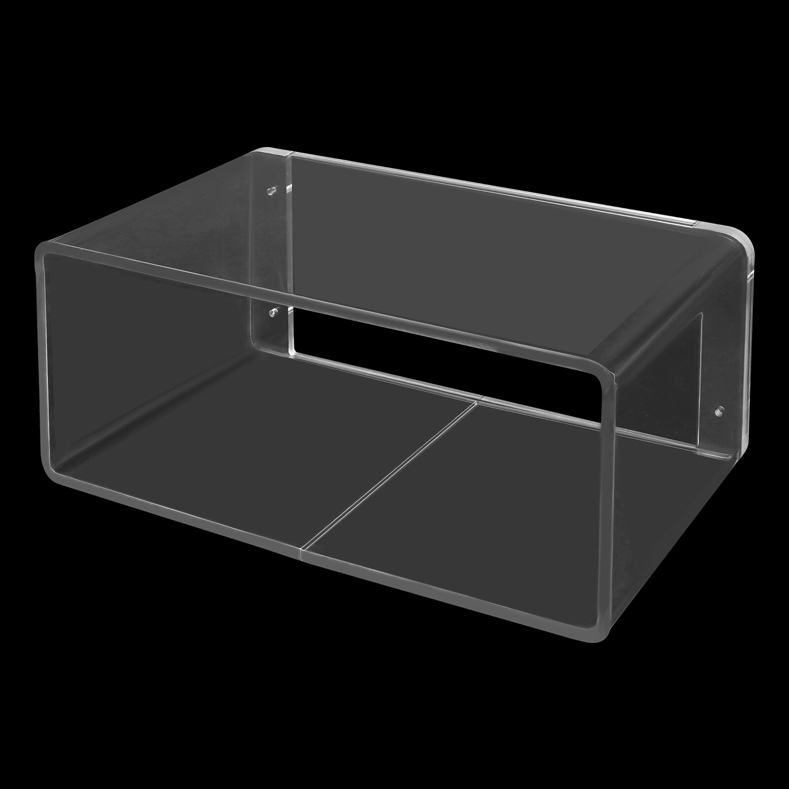 Wall-Mounted Bedside Table Acrylic Bedside Bookshelf Acrylic Floating Nightstand