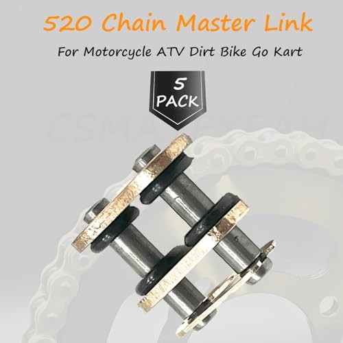 5 Pcs 520 Chain Master Link O-Ring Connecting Links Compatible with Motorcycle