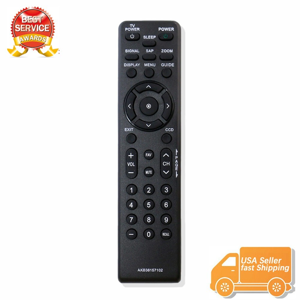 AKB36157102 Replace Remote fit for LG Zenith DTT900 LSX300 LSX3004PM LSX3004DM