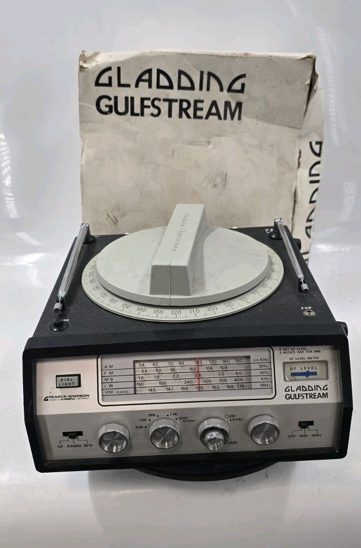 Gladding Gulfstream AM FM MB LW VHF Weather Radio COMPLETE - TESTED - GC-6063