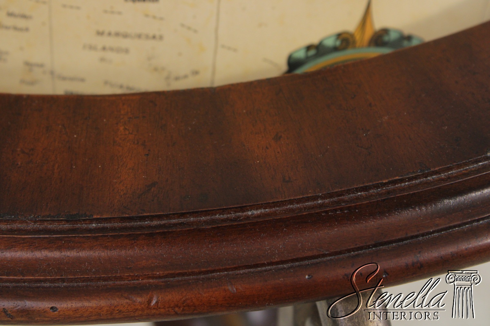 L72058: MAITLAND SMITH Replogle Globe On Mahogany Stand
