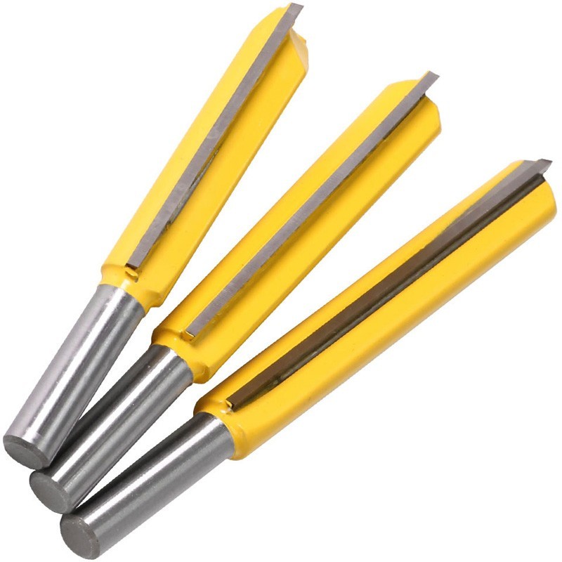 8mm Shank Carbide Extra Long Straight Router Bit Woodworking Cutter 3 Sizes New