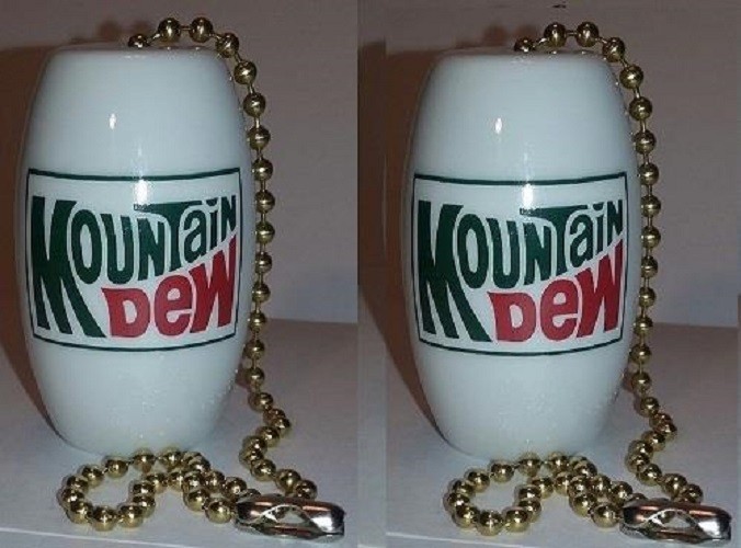 A Charming Set of 2 Mountain Dew Rectangle Ceiling Light/ Fan Pulls