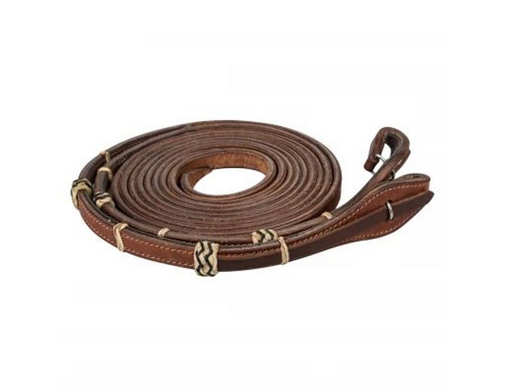 Tabelo Reins Quick Change Steel Leather 5/8 x 75 Harness 4-304449
