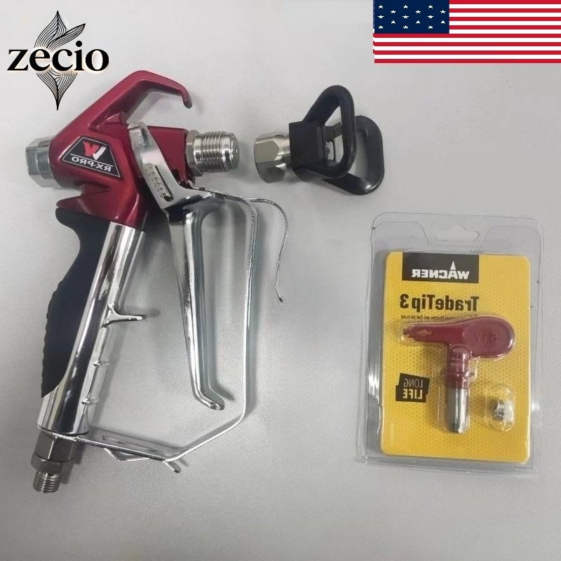 538020 2 Finger Airless Spray Gun RX-Pro Red Series W/ 517 Tip & Guard Titan New