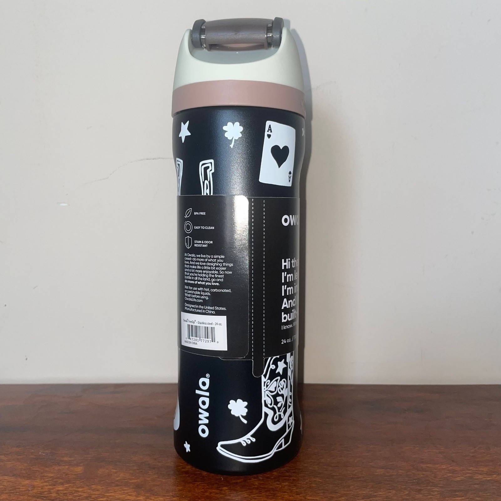 OWALA 24 oz GOOD LUCK EXCLUSIVE 2025 Brand New Box black