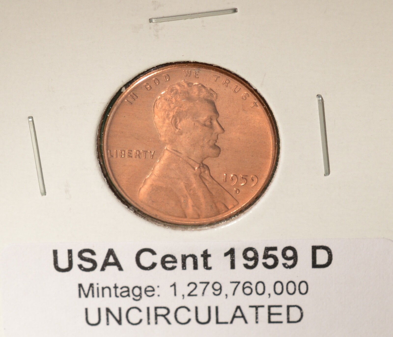 1959 D - USA Small Cent - UNCIRCULATED