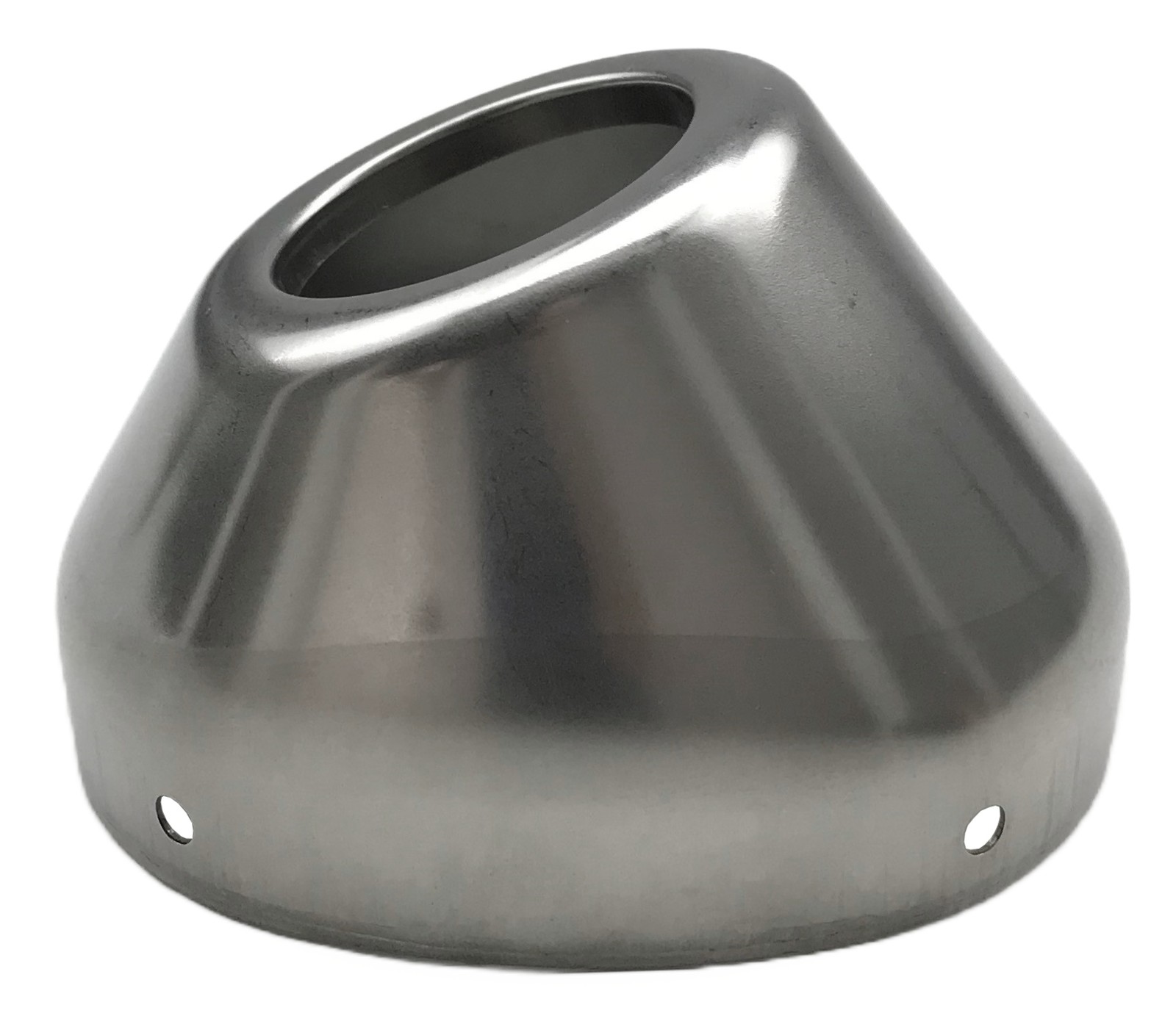 FMF Q4 Muffler Replacement Cone Cap Stainless Steel Straight Cut (040634)