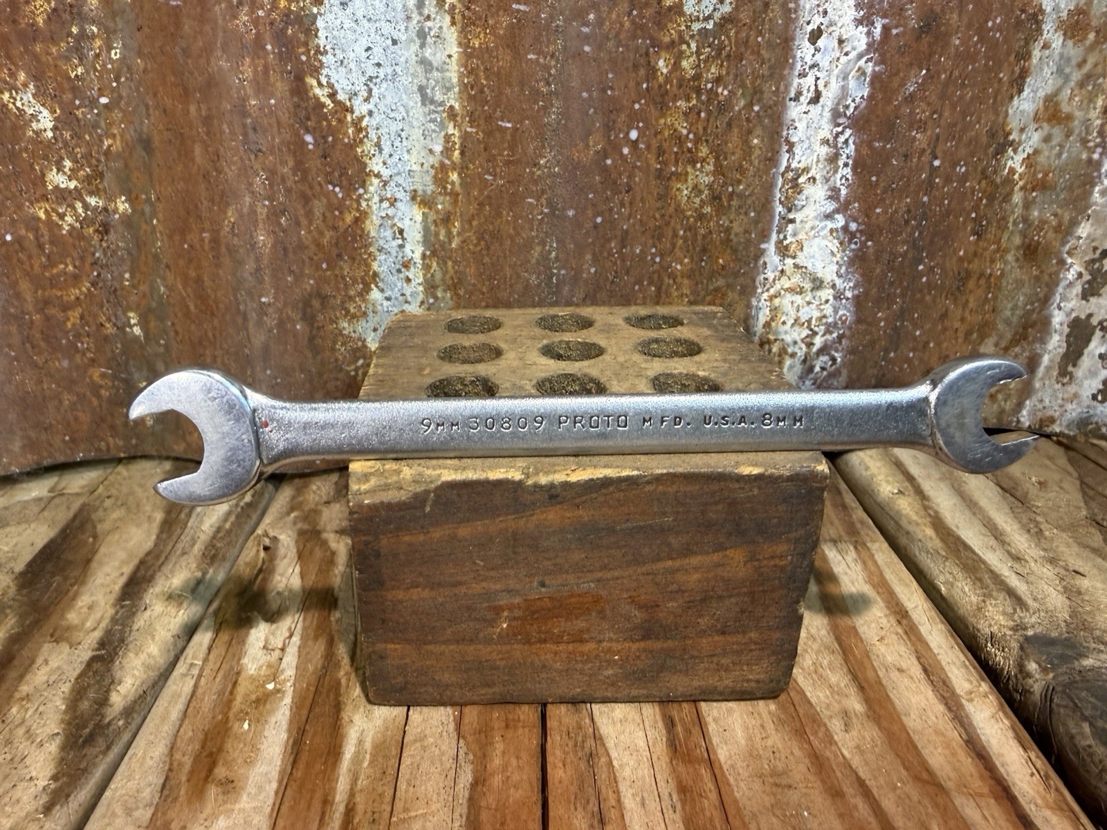 Proto No. 30809 Open End Wrench 8mm 9mm