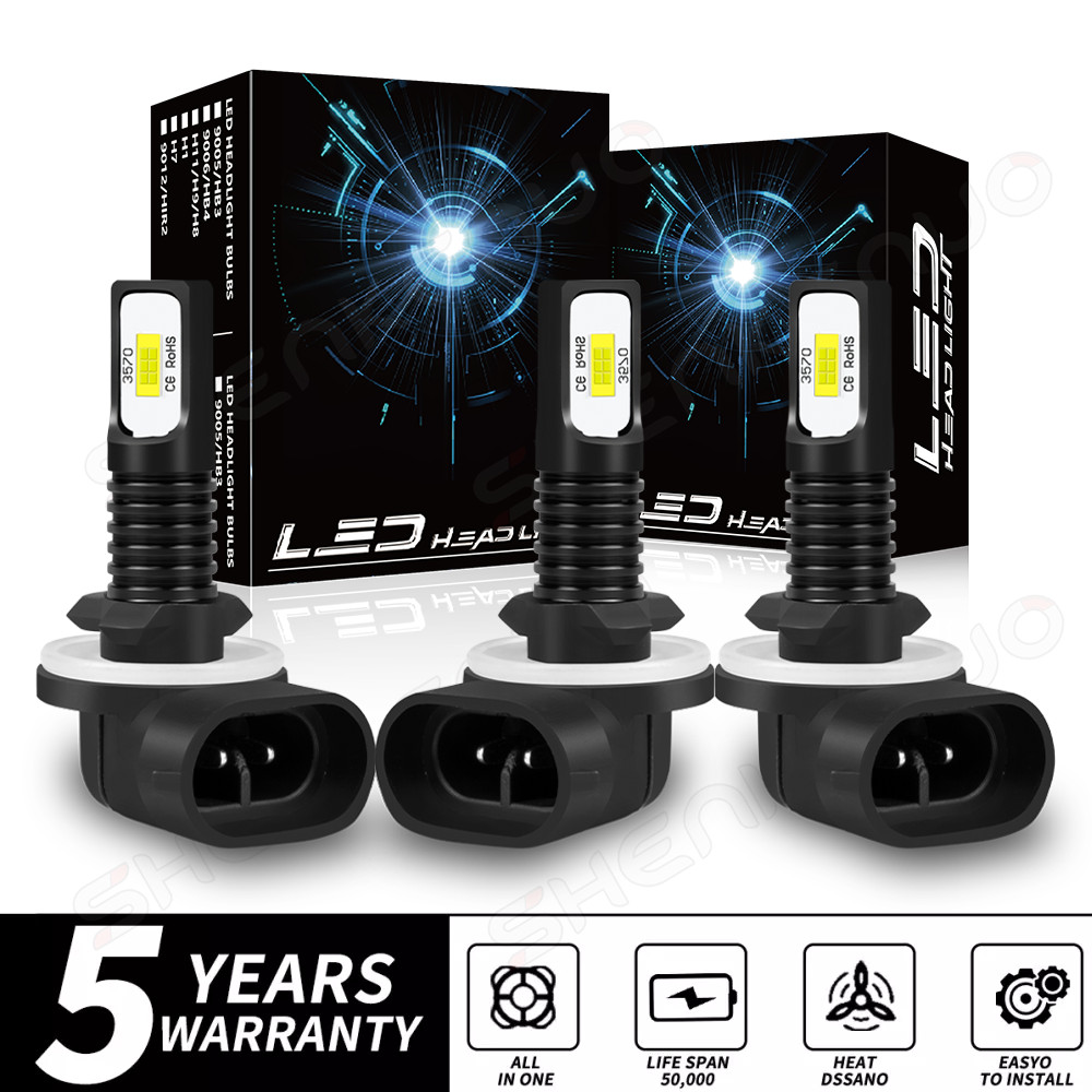3x LED Bulbs For Polaris Sportsman HEADLIGHT 500 550 570 600 700 800 850 XP