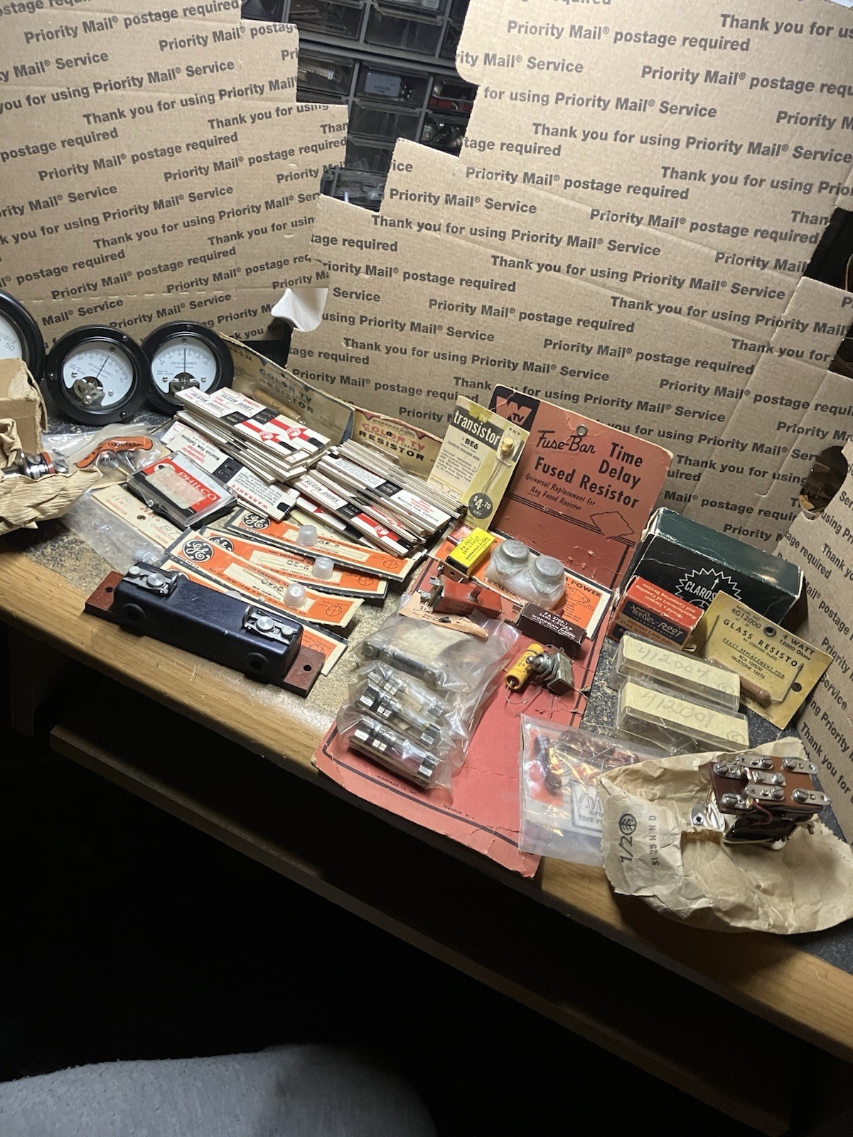 Mix Lot Of Vintage Historical Radio Parts