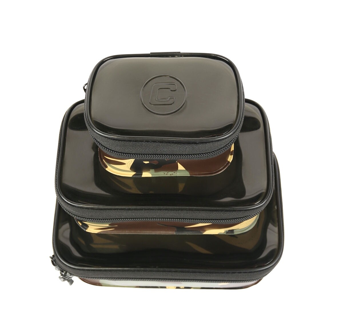 EVA Pouch Set 3 Piece DPM Camo Compac - Carper Tackle