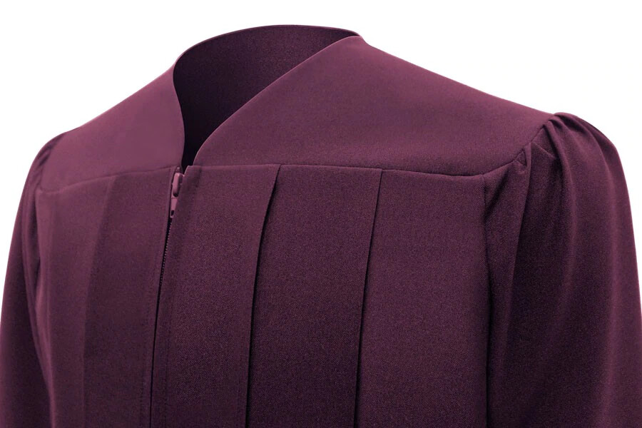 Matte Maroon High School/Bachelor Graduation Gown