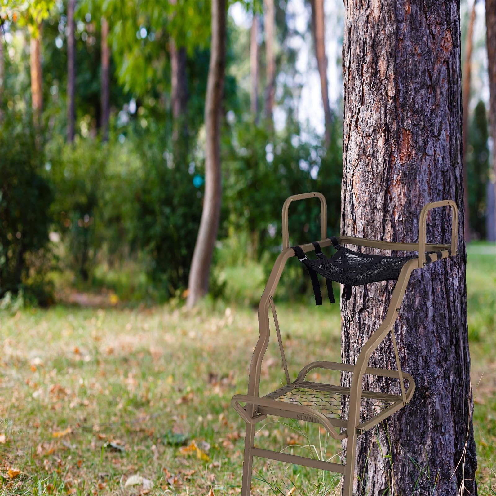 Universal Black Tree Stand Seat Replacement, 15" x 12" Adjustable Ladder Stan...